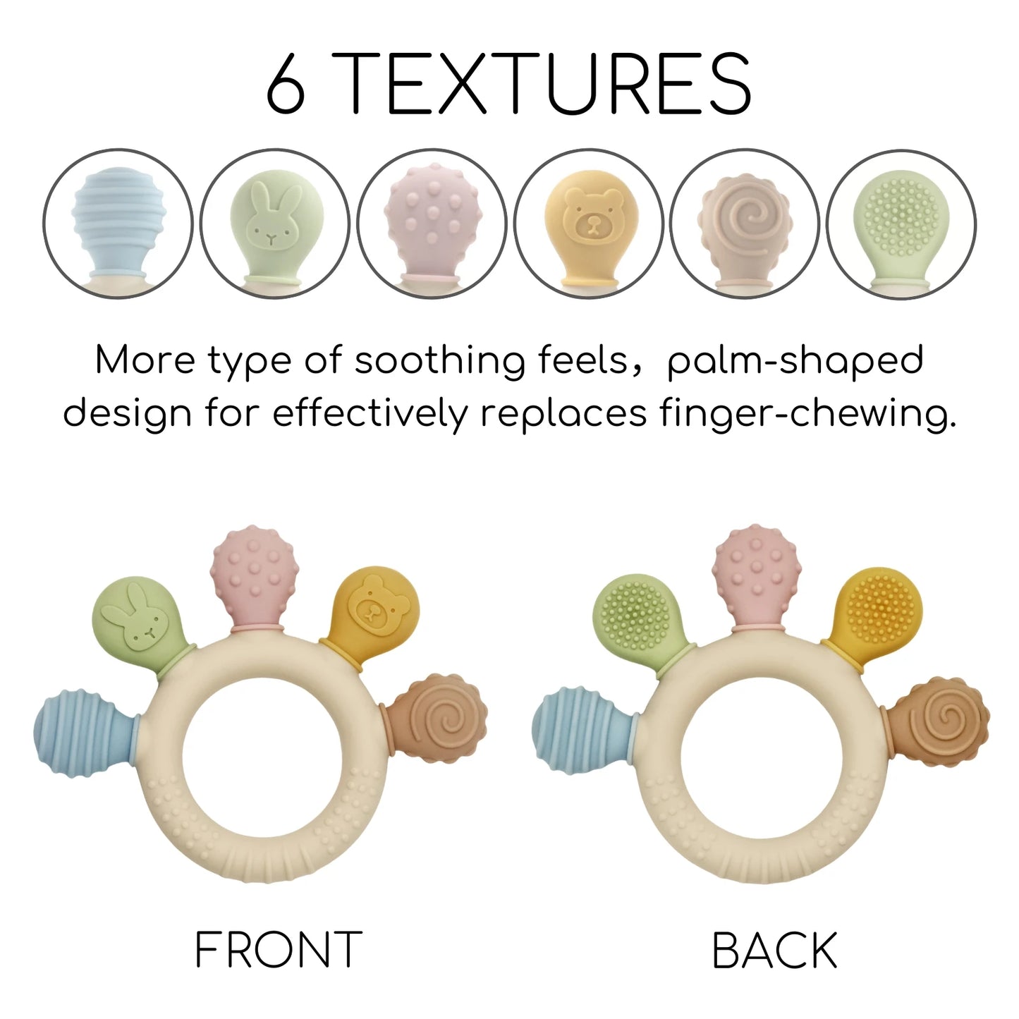 Silicone Baby Teether for Gum Relief - EleganceGeek
