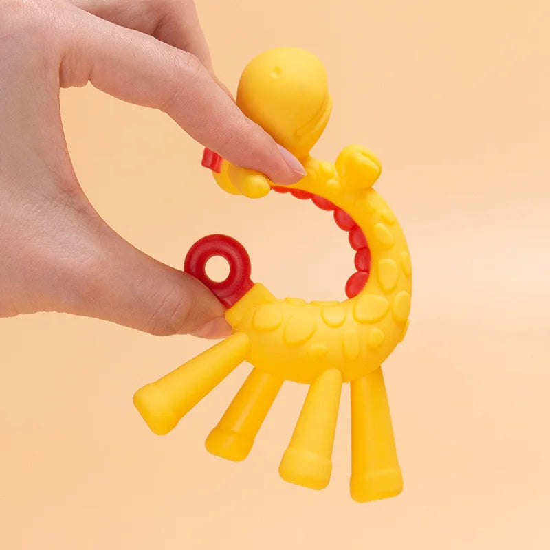 Giraffe Silicone Baby Teether Toy - EleganceGeek