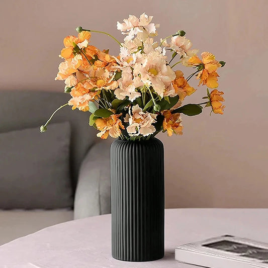 Ceramic-Like Plastic Vase - EleganceGeek