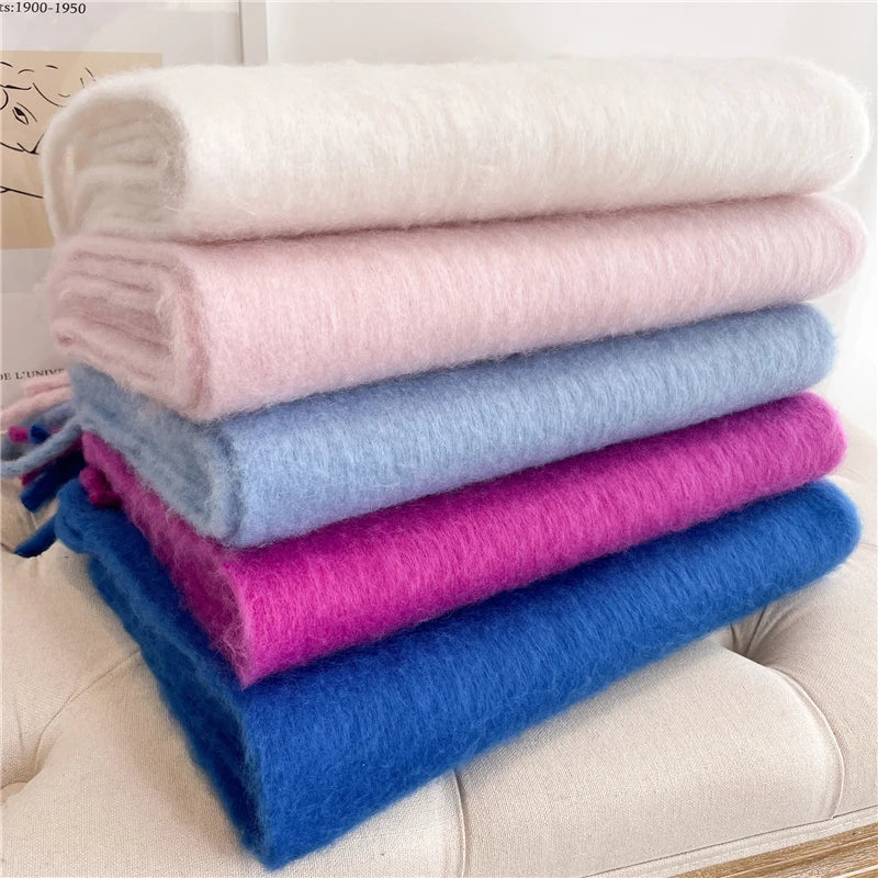 Cashmer Warm Solid Scarf - EleganceGeek