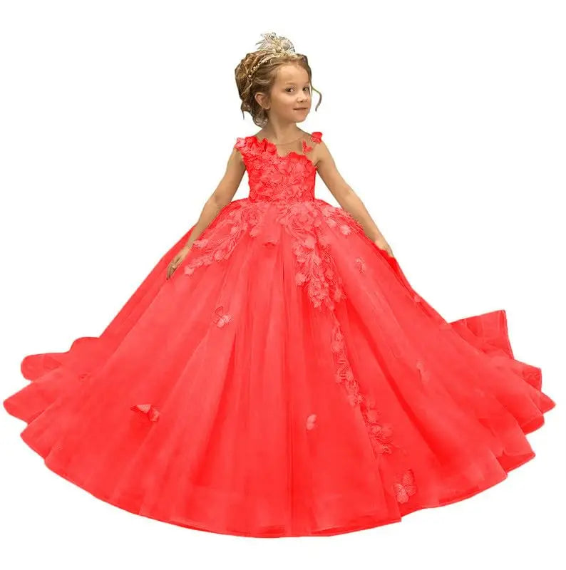 Flower Girl Dress Tulle Butterfly - EleganceGeek