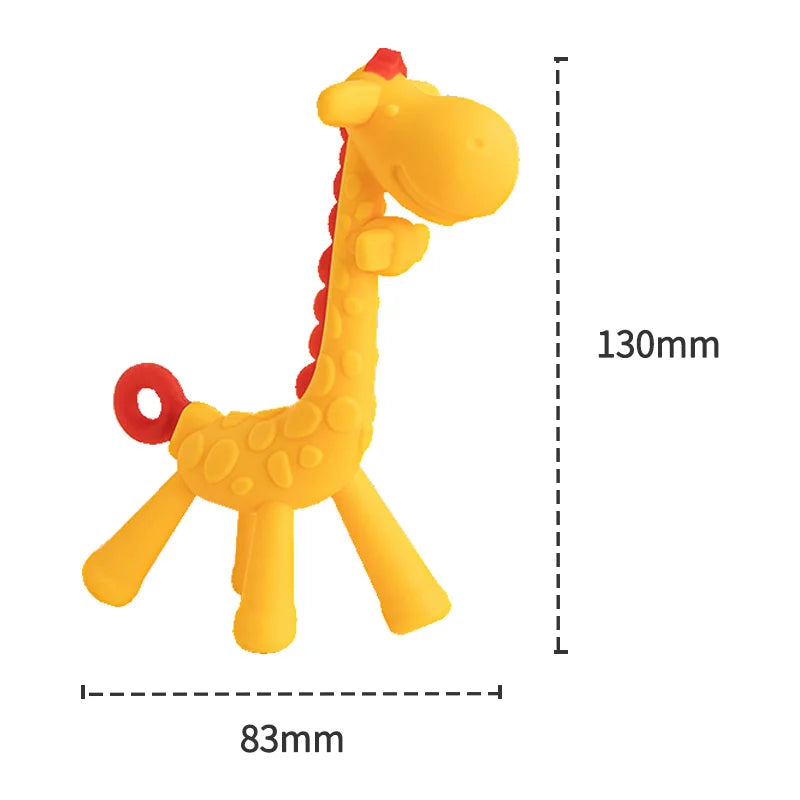 Giraffe Silicone Baby Teether Toy - EleganceGeek