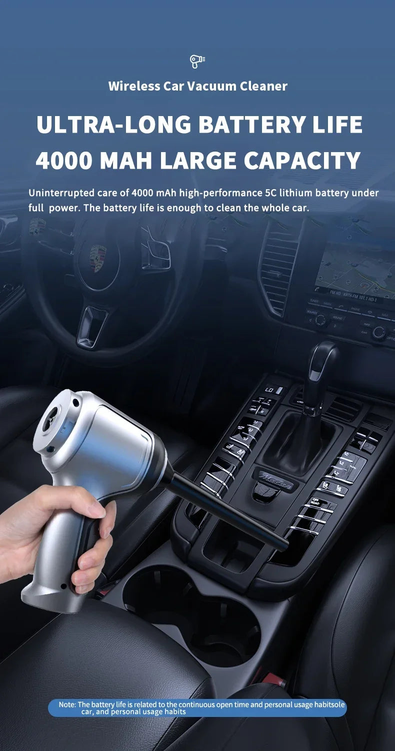 Car Wireless Vacuum Cleaner - EleganceGeek