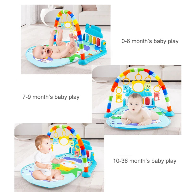 Musical Baby Activity Gym Rack Play Mat - EleganceGeek