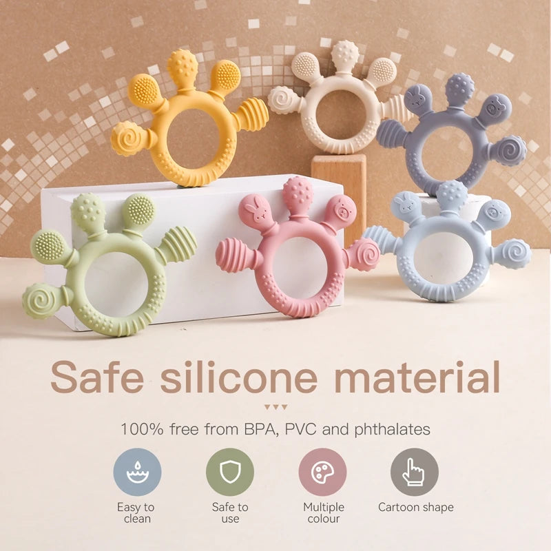 Food Grade Silicone Baby Teether - EleganceGeek