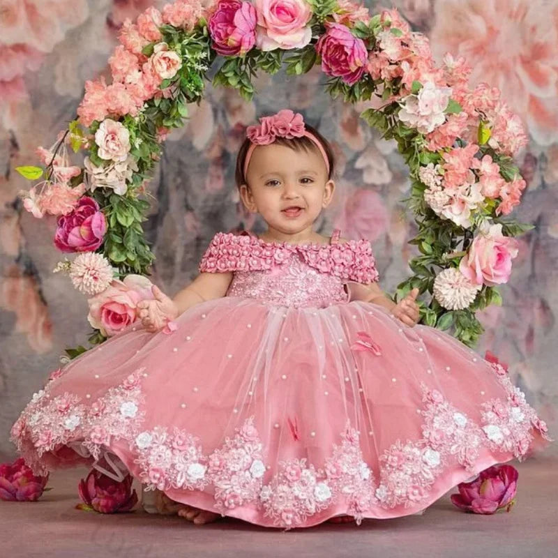 Floral Embellished Wedding dress - EleganceGeek
