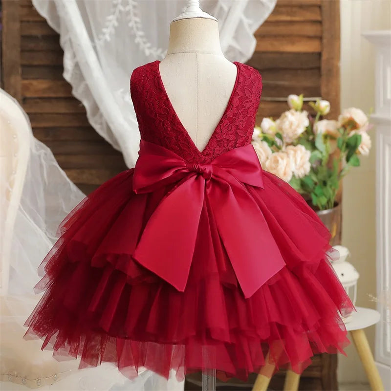 Lace Backless Tulle Princess Dress - EleganceGeek
