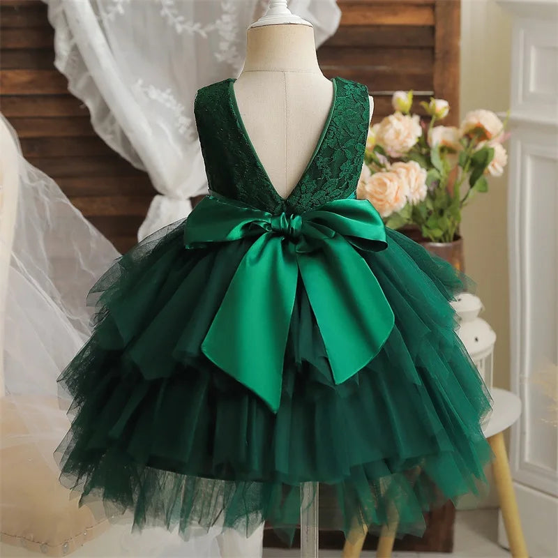 Lace Backless Tulle Princess Dress - EleganceGeek