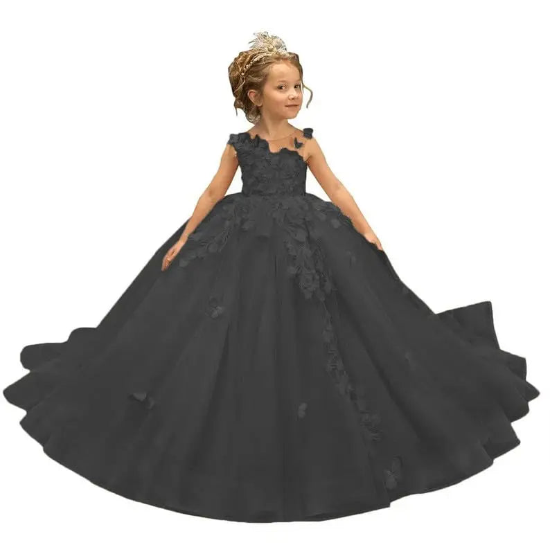 Flower Girl Dress Tulle Butterfly - EleganceGeek