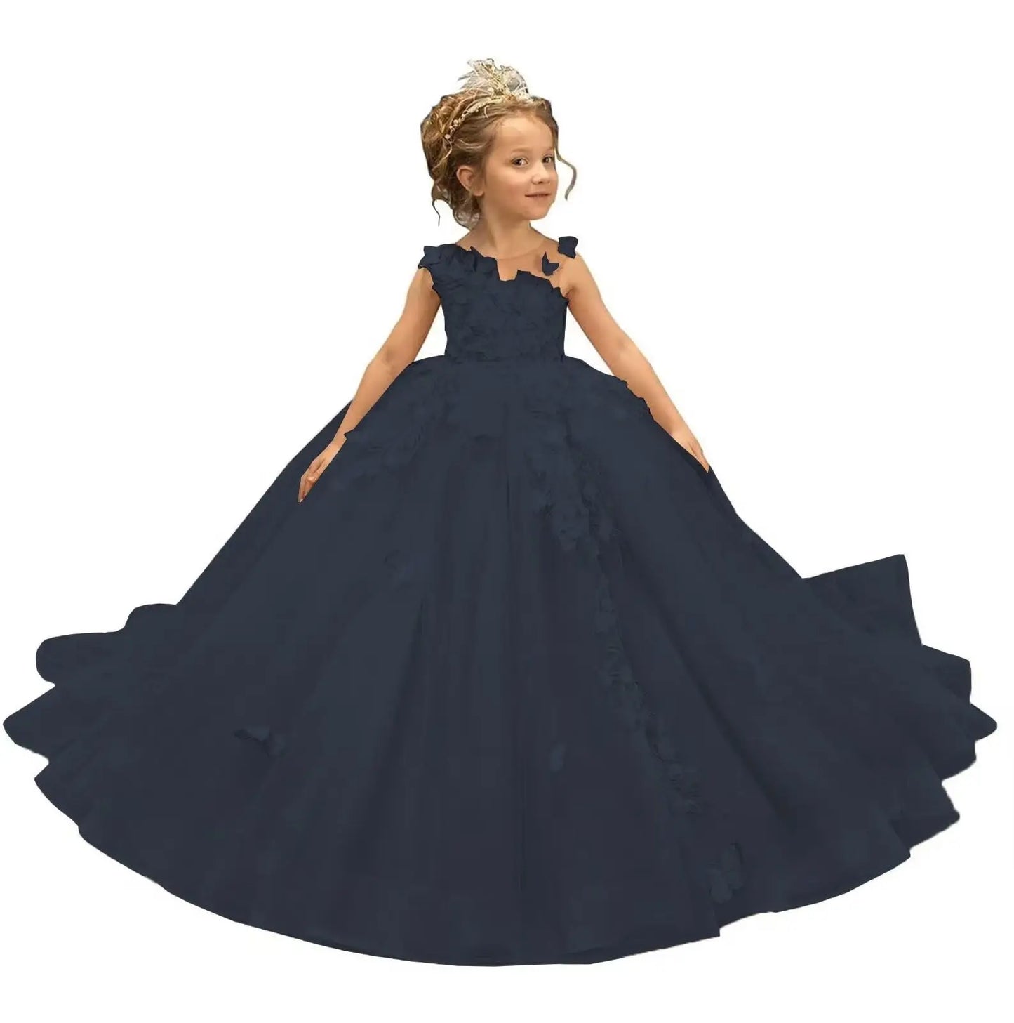 Flower Girl Dress Tulle Butterfly - EleganceGeek