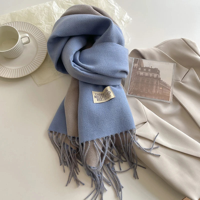 New Fashion Cashmere Scarf Warm Winter for Women - EleganceGeek