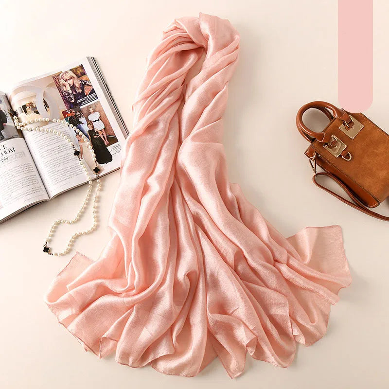 Solid Colors Neckerchief Women scarf - EleganceGeek