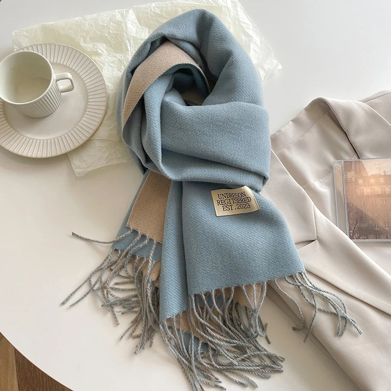 New Fashion Cashmere Scarf Warm Winter for Women - EleganceGeek
