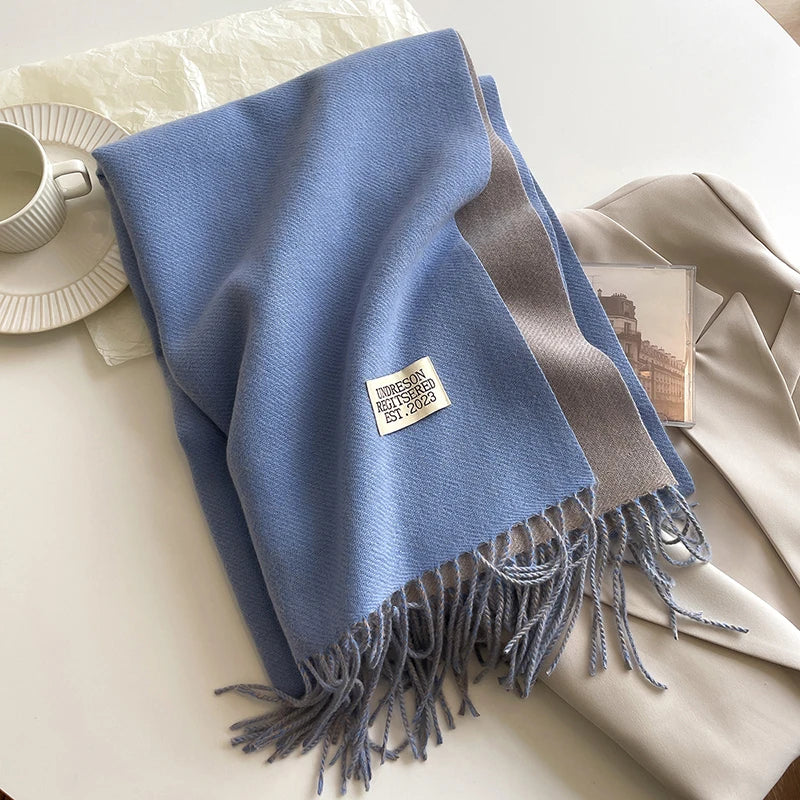 New Fashion Cashmere Scarf Warm Winter for Women - EleganceGeek