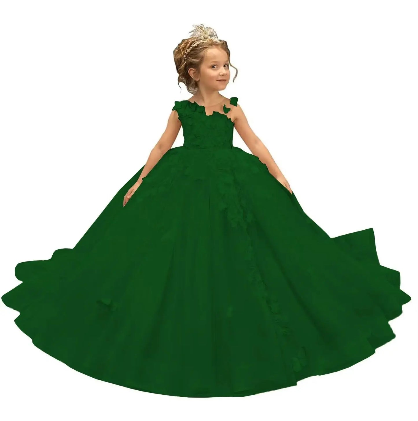 Flower Girl Dress Tulle Butterfly - EleganceGeek