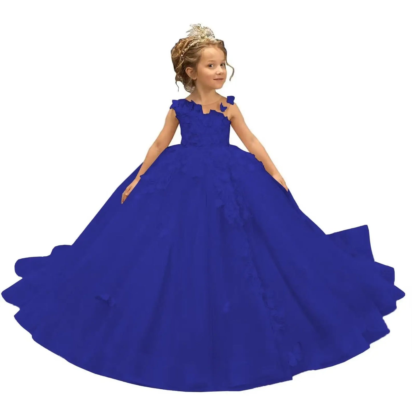 Flower Girl Dress Tulle Butterfly - EleganceGeek