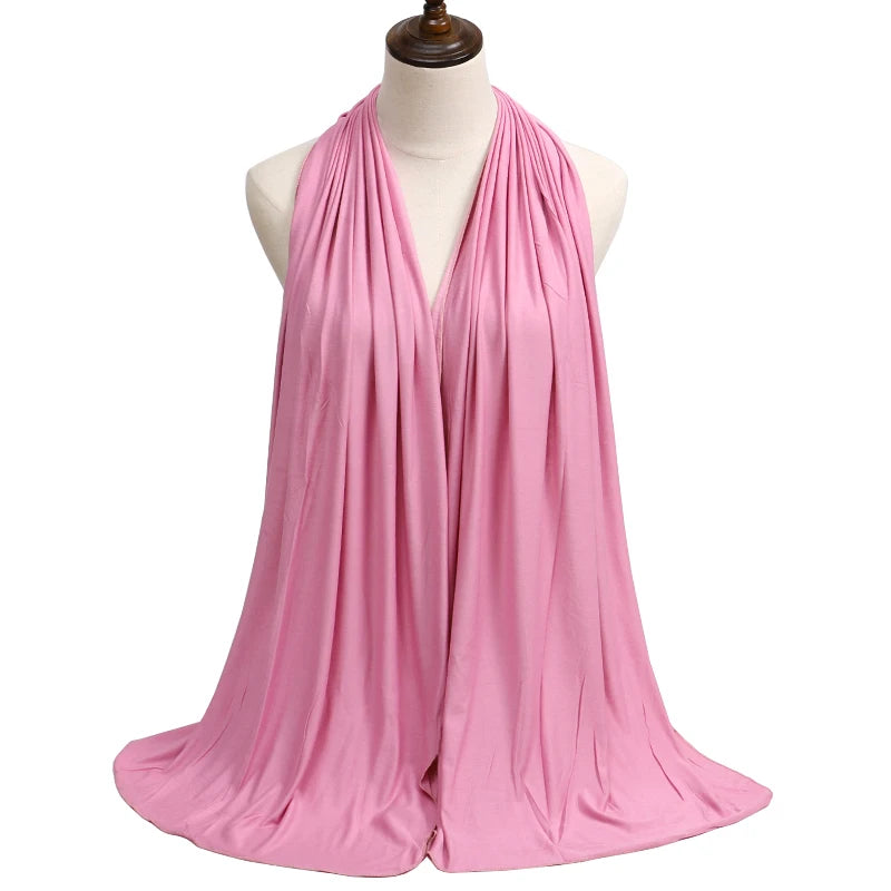 Casual Soft Cotton Jersey Hijab Scarf - EleganceGeek