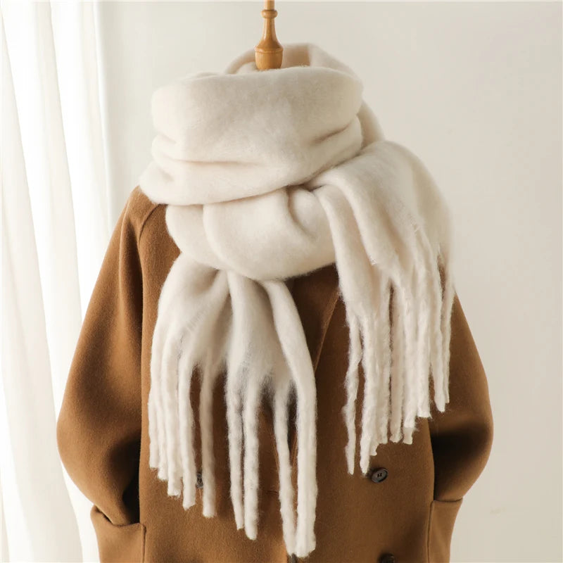 Cashmer Warm Solid Scarf - EleganceGeek