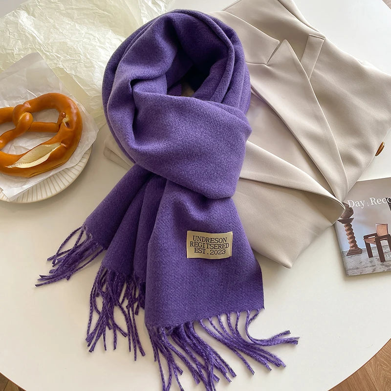 New Fashion Cashmere Scarf Warm Winter for Women - EleganceGeek