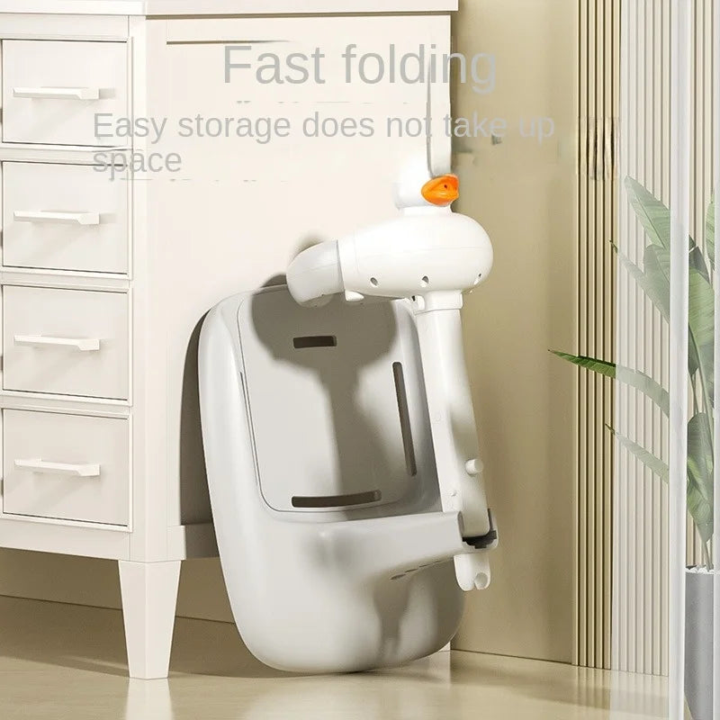 Portable Non-slip Duck Shaped Baby Bath Racks - EleganceGeek