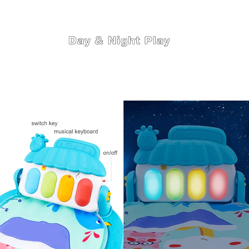 Musical Baby Activity Gym Rack Play Mat - EleganceGeek