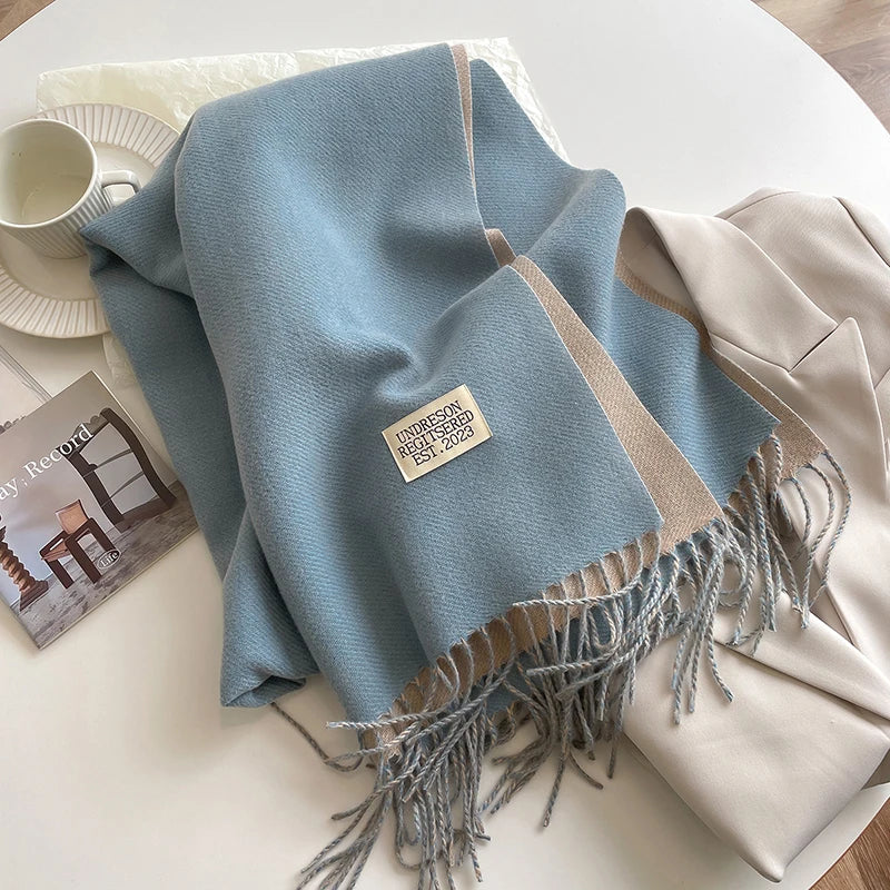 New Fashion Cashmere Scarf Warm Winter for Women - EleganceGeek