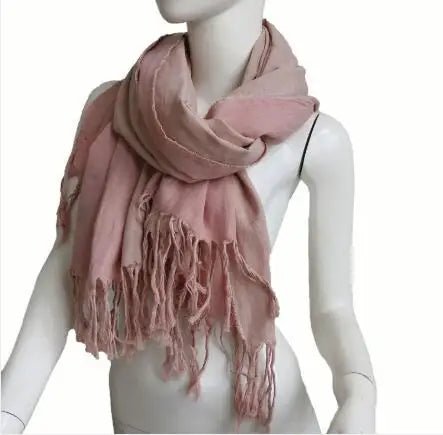 Thickened Warm Double-Sided Cotton Scarves