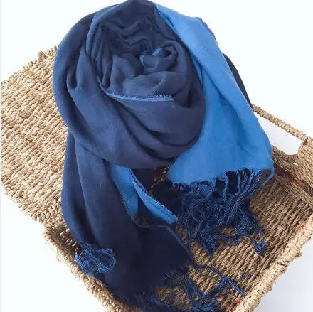 Thickened Warm Double-Sided Cotton Scarves