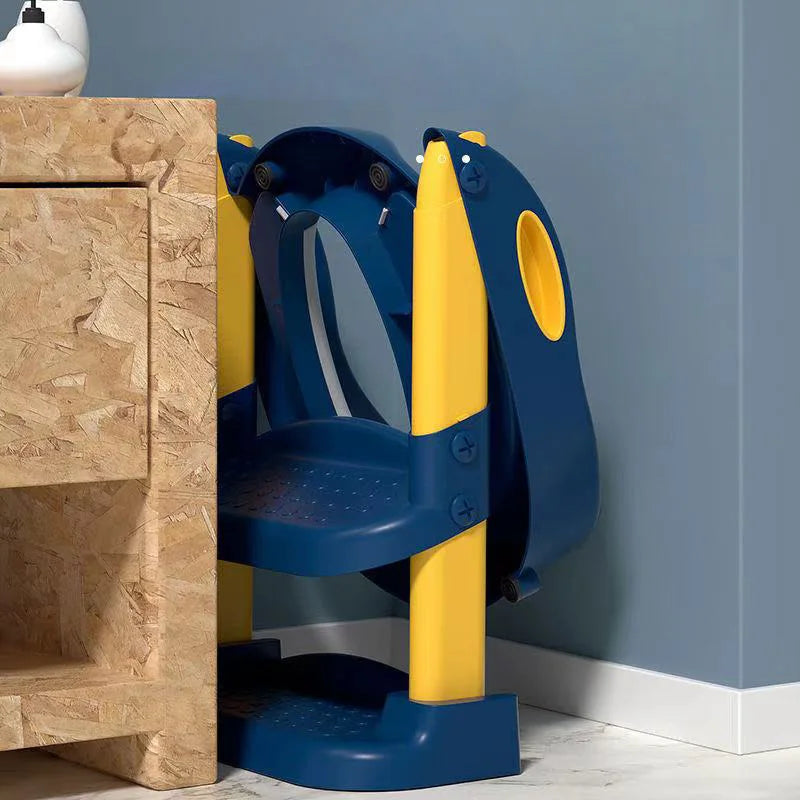 Potty Training Folding Seat with Step Stool Ladder