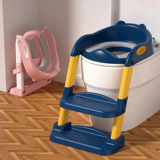 Potty Training Folding Seat with Step Stool Ladder