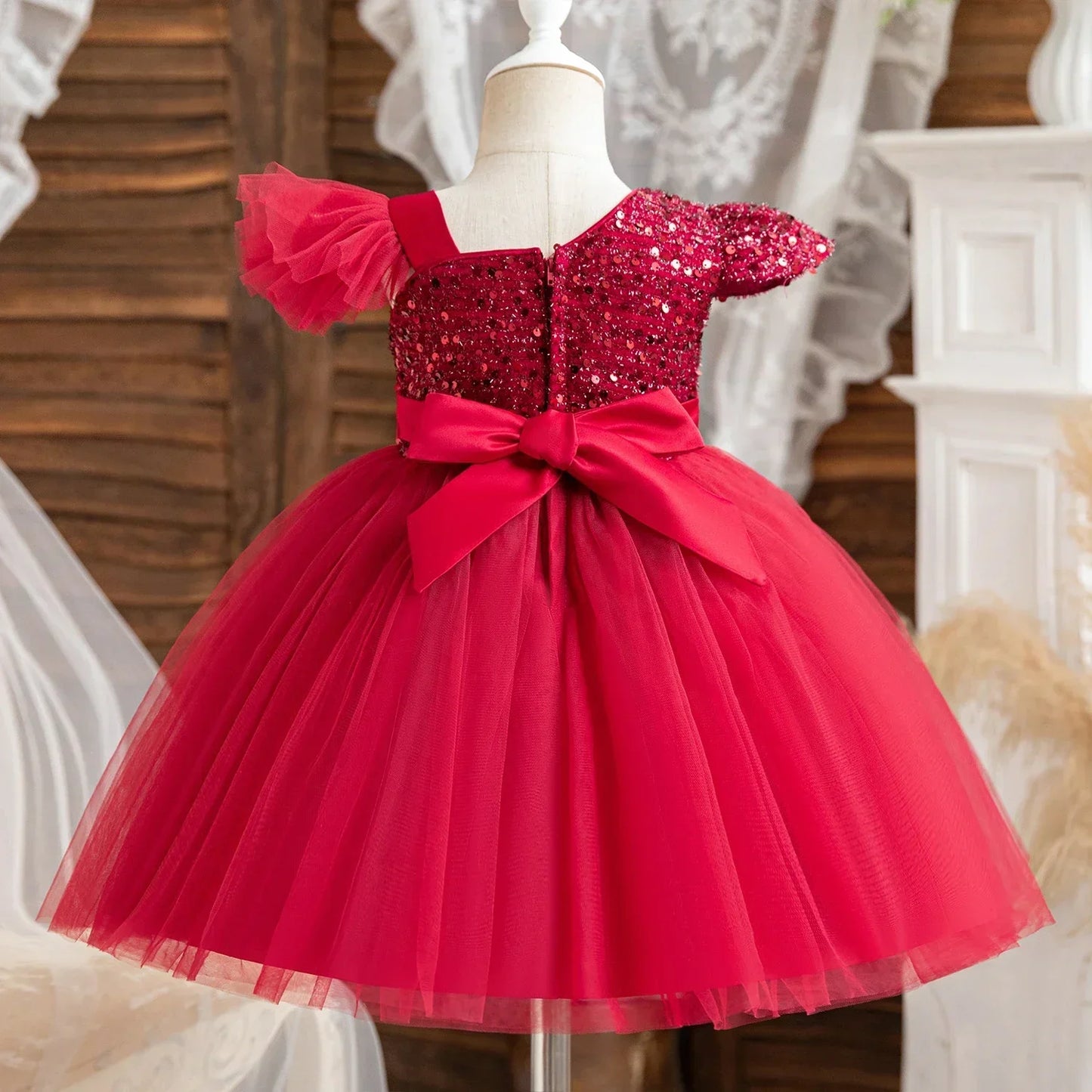 Christmas Sequins New Girls Princess Dresses