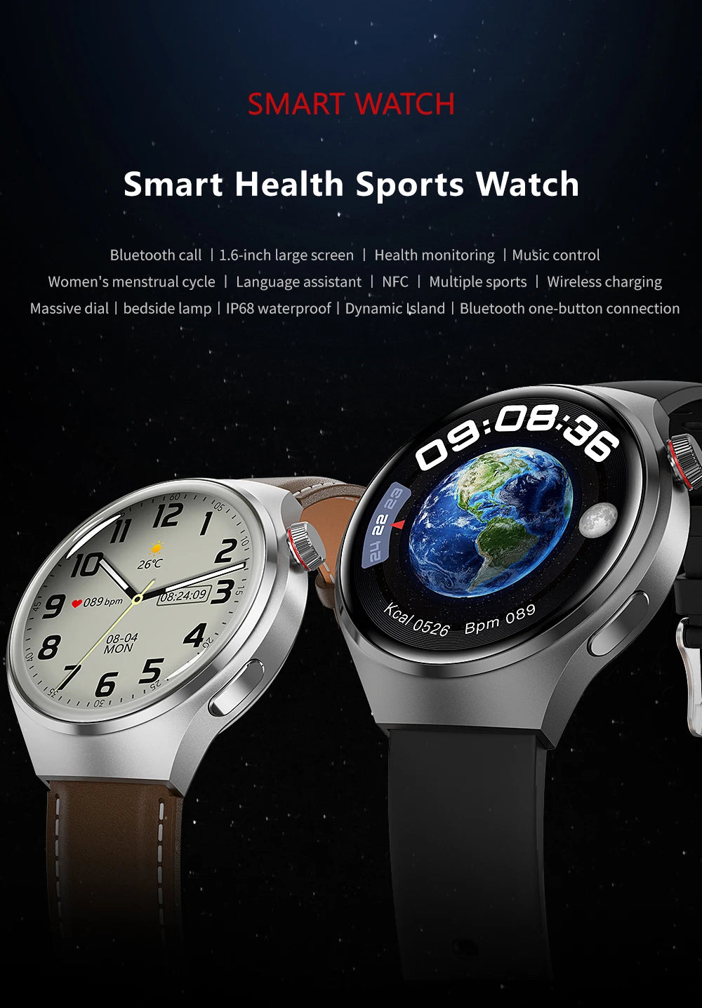 GPS Sports Track Men's Smart Watch