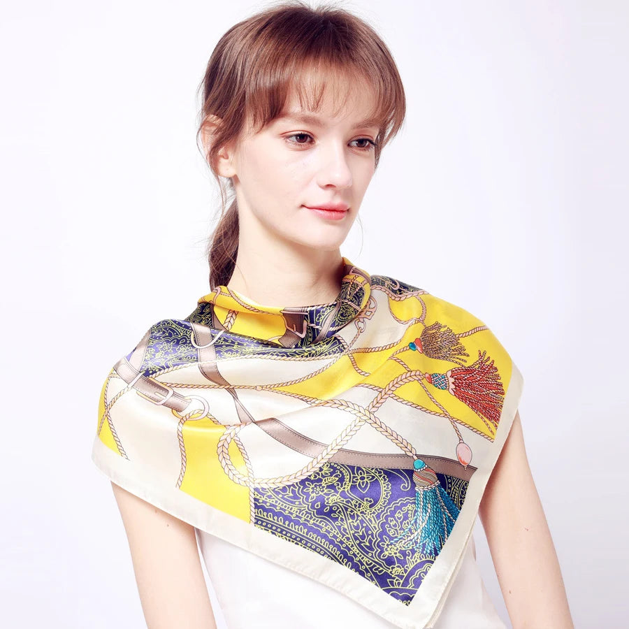 Square print scarves