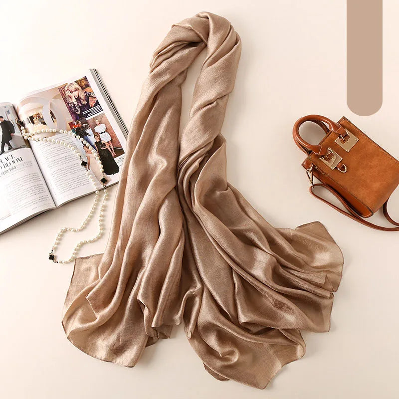 Solid Colors Neckerchief Women scarf