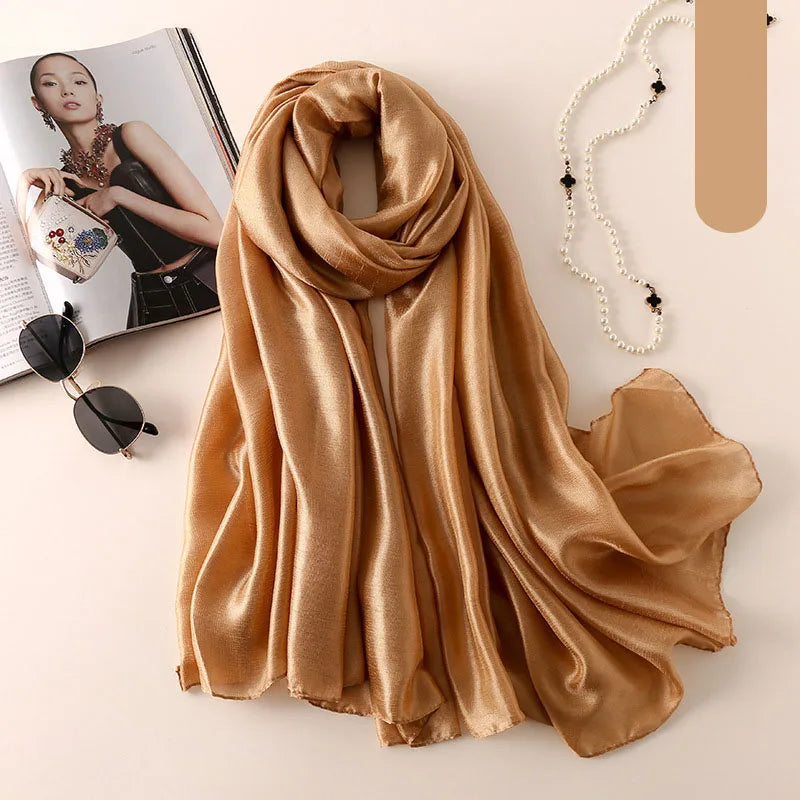 Solid Colors Neckerchief Women scarf