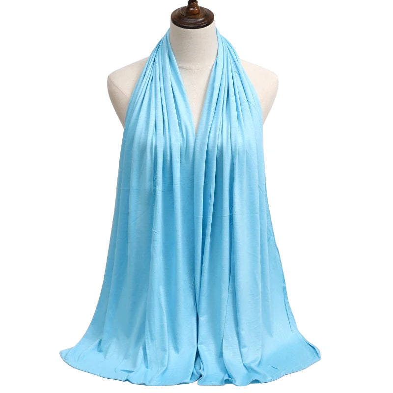 Casual Soft Cotton Jersey Hijab Scarf