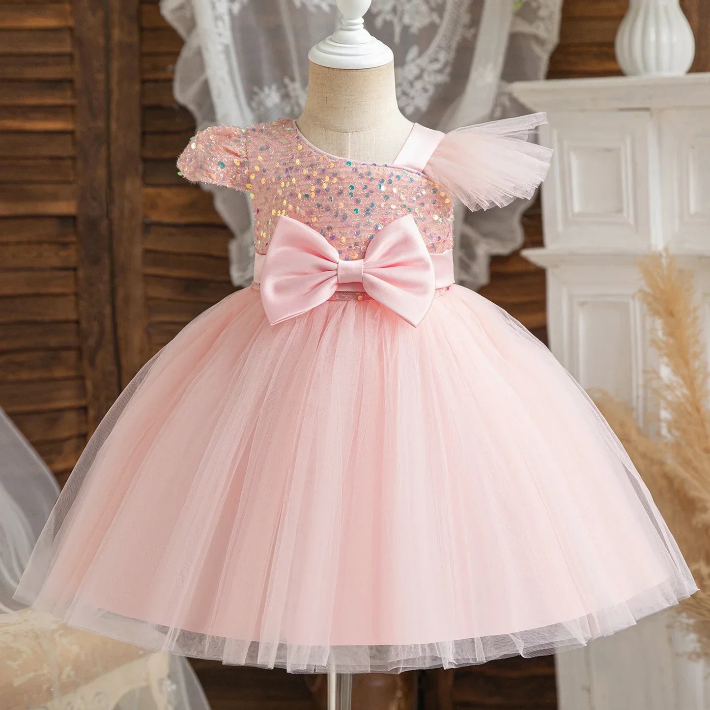 Christmas Sequins New Girls Princess Dresses