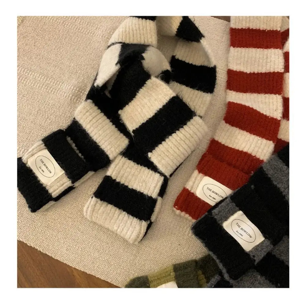 Warm Winter Scarf Soft Striped Long Scarves - EleganceGeek