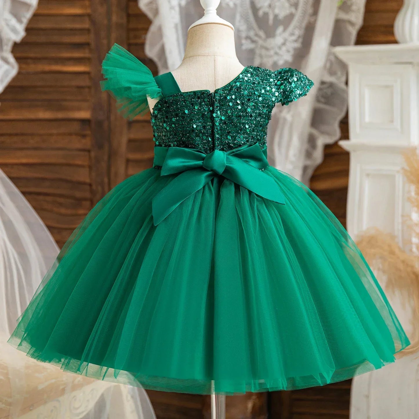 Christmas Sequins New Girls Princess Dresses