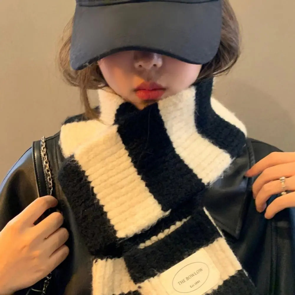 Warm Winter Scarf Soft Striped Long Scarves - EleganceGeek