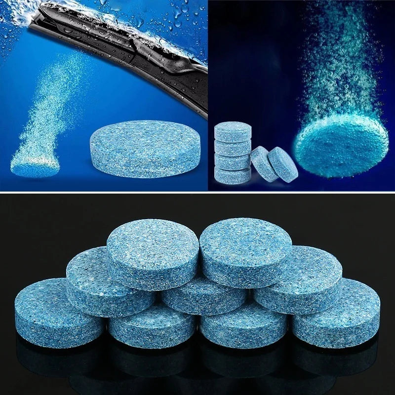 Car Windscreen Wiper Effervescent Tablets Car Glass Solid Cleaner