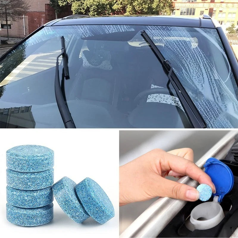 Car Windscreen Wiper Effervescent Tablets Car Glass Solid Cleaner