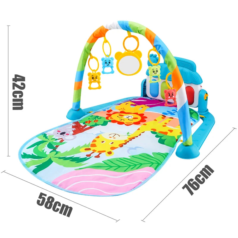 Baby Fitness Stand Music Crawling Blanket