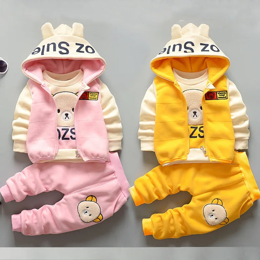 Baby Padded Warm 3 Piece Casual Comfortable Suit